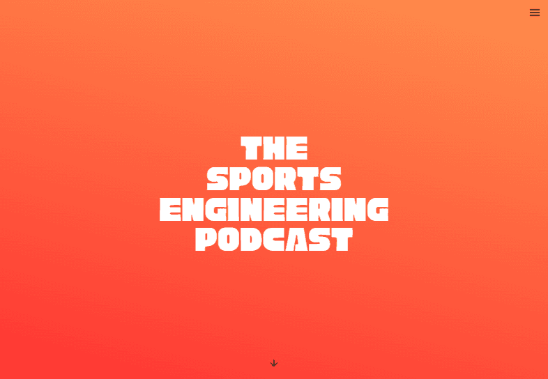 Website's landing page